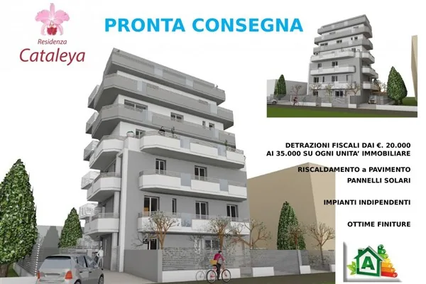 Render di progetto della palazzina in via Genovesi a Rimini