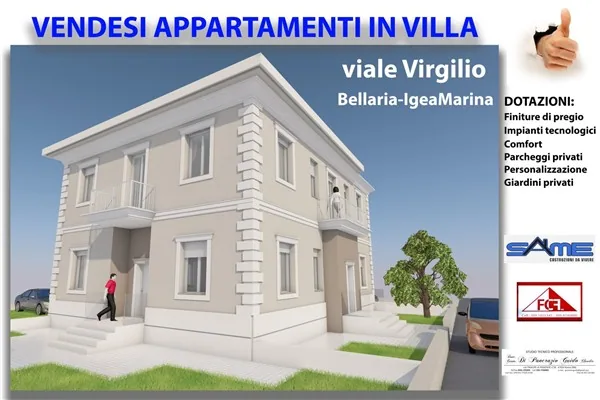 Render della Residenza Apuleio a Igea Marina